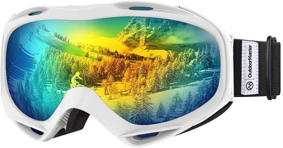 OutdoorMaster OTG Ski Goggles Over Glasses Ski/Snowboard Goggles 100% UV Protect 