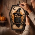 thumbnail image 5 of Dalxymotic Halloween Picture Frame, Wooden Frame Wall Art Decoration, Spooky Seasonal Art Decoration, Fall Decor, Halloween Decorations Indoor Outdoor for Wall, Home, Mantel, Shelf, 5 of 7