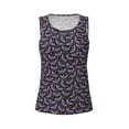 thumbnail image 5 of Goofa Bat Purple Printed Womens Workout Tops for Women Sleeveless Yoga Shirts Athletic Running Tank Tops Sleeveless Gym Clothes Workout Apparel-X-Large, 5 of 9