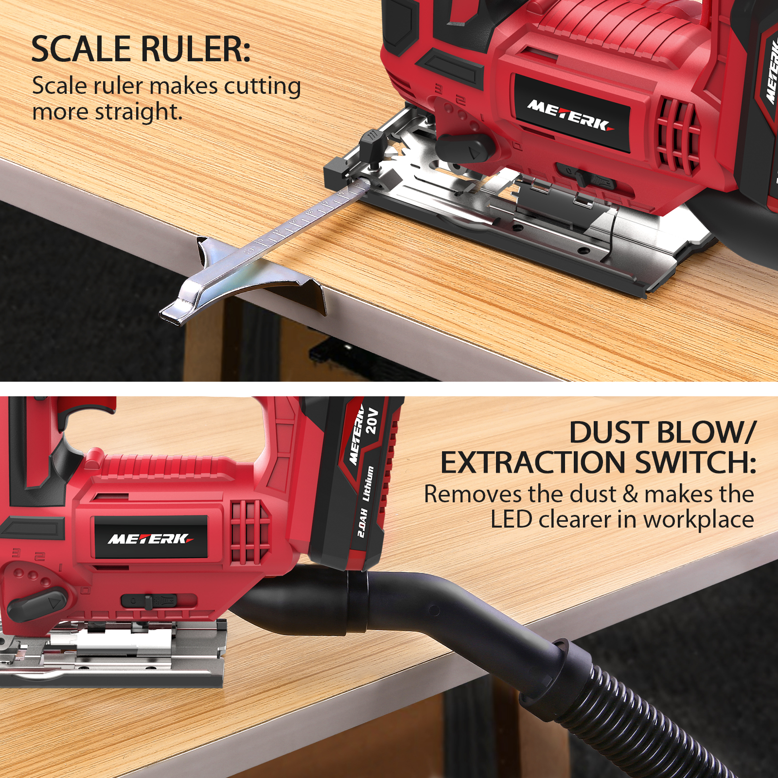 Meterk 20V Jigsaw Cordless Orbital 