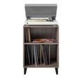 thumbnail image 3 of Turntable Stand, Distressed Gray Oak, 3 of 8