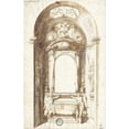 thumbnail image 3 of Antonio Gherardi 11x14 Black Modern Framed Museum Art Print Titled - Design for an Altar (1680), 3 of 5