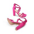 thumbnail image 3 of Sandalia DREAM PAIRS DWUMHS2501 Tacones de 10 cm Multitiras Rosa, 3 of 6