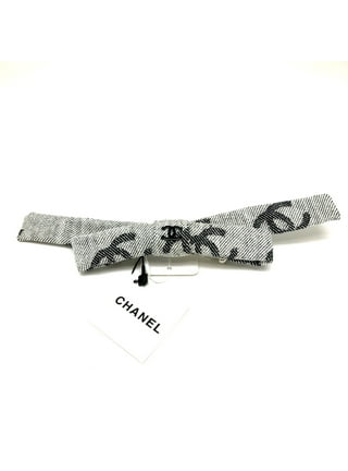 Authenticated Used Chanel CHANEL scrunchie hair accessory blue series 100%  silk