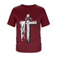 thumbnail image 3 of Jesus Cross Shirt for Men Christian T Shirts for Men Christian Gifts Faith Graphic Tee, 3 of 4