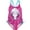 Pink, variant on Marvel Stretch Fabric One-Piece Swimsuit (Girl's), Size 5