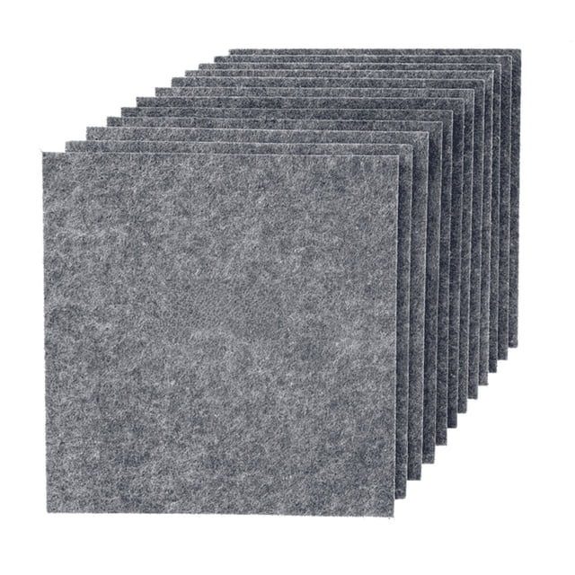 Panel de absorción de sonido Panel de aislamiento acústico Fibra de poliéster Estudio de grabación Silenciador interior Adhesivo decorativo de pared Material 300*300*9 mm