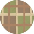 thumbnail image 1 of Ahgly Company Machine Washable Indoor Round Transitional Copper Brown Area Rugs, 6' Round, 1 of 7
