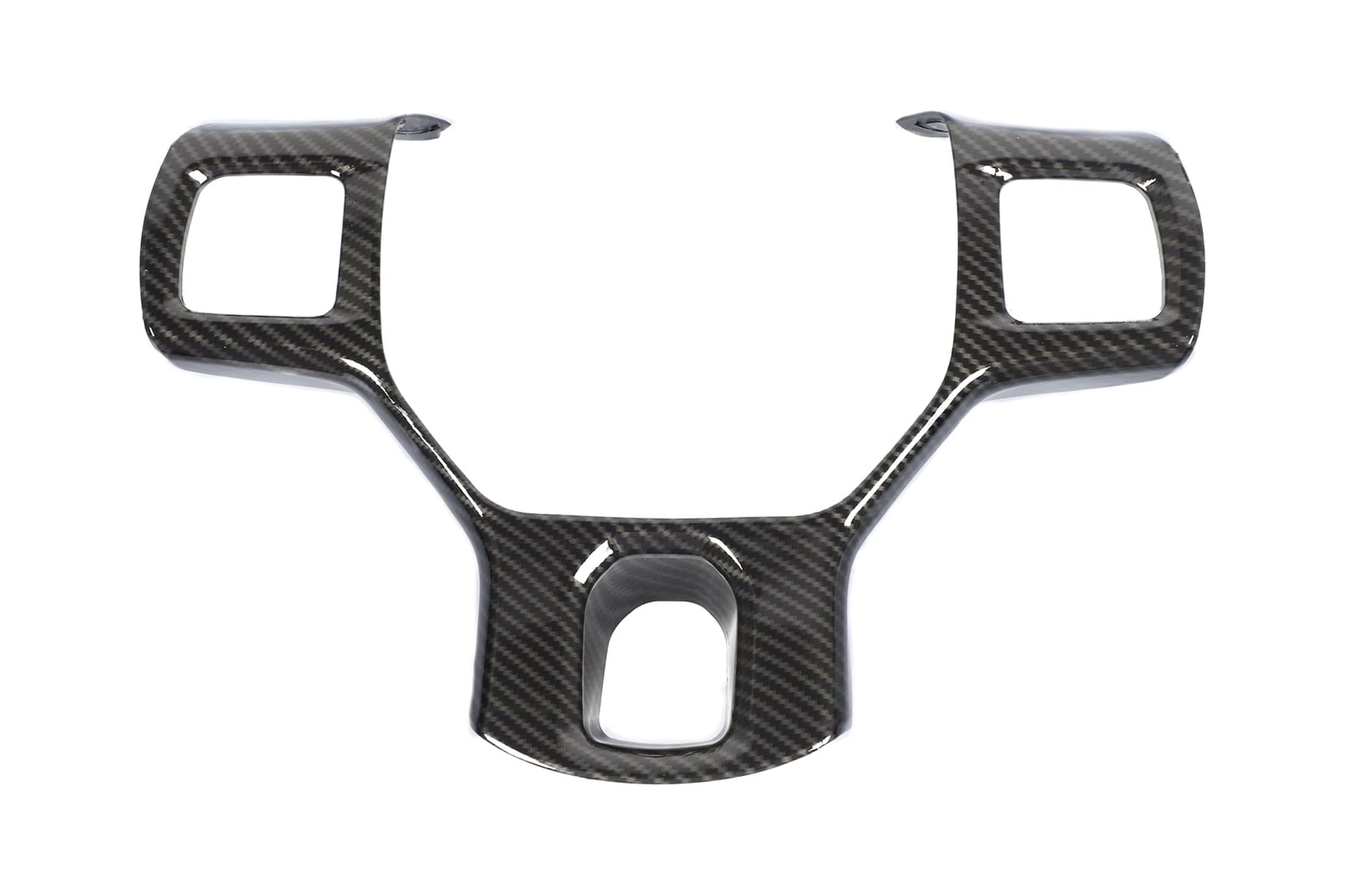 CheroCar Car Steering Wheel Cover Trim for Dodge RAM 2010-2017(Carbon Fiber Black)