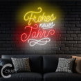 thumbnail image 3 of C-CRAFT Frohes Neues Jahr Neon Led Lights 30 inch for German New Year Party Decor, 3 of 5