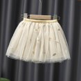 thumbnail image 2 of Akiihool Skirts for Girls Girls Sparkle Tutus Princess Ballet Dance Layered Tulle Tutu Skirts(Beige,3-4 Years), 2 of 8