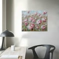 thumbnail image 4 of Nawypu  Rose Painting Flowers Florals Canvas Abstract Landscape Wall Art, Textured Picture Dusty Pink Print Modern Romantic Artwork Framed for Bedroom Living Room Office Home Decor Large, 4 of 5