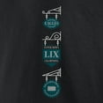 thumbnail image 7 of Men's Fanatics Black Philadelphia Eagles Super Bowl LIX Champions Big & Tall Pullover Hoodie, 7 of 7