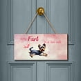 thumbnail image 2 of Every Fart is Love Note Yorkshire Terrier Guilty Face Happy Valentine's Landscape Wood Sign Yorkie Dog Lover Gifts Hanging Wall Home Decor - 01016, 2 of 5