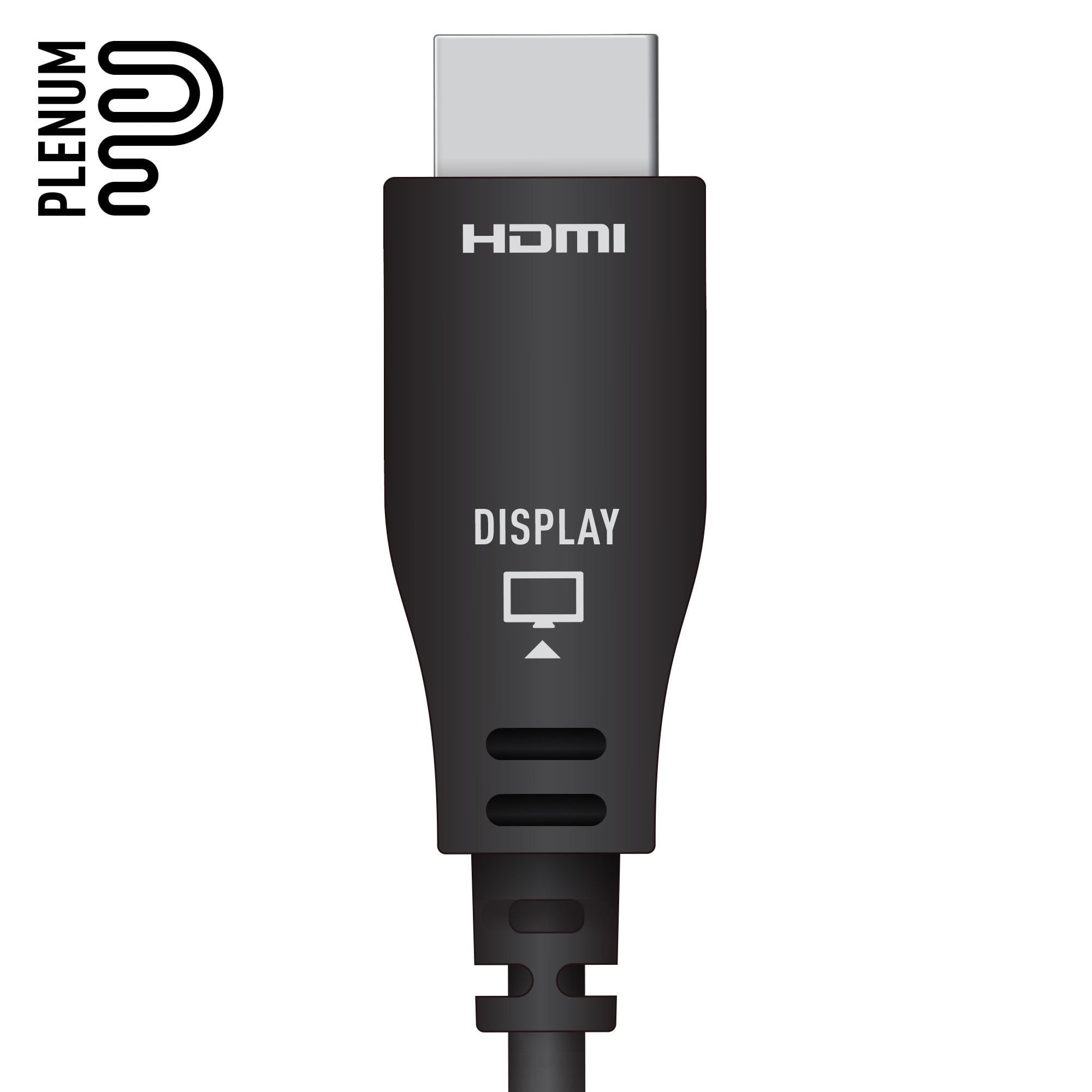 Key Digital 131FT (40M) 4K@60Hz/444/18G - Plenum Active Optical HDMI Cable, CMP/FT6 UL Rated KD-AOCH131P, Black