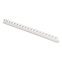 Plastic Comb Bindings 3/8", White - 55 Sheet Capacity, 100 Combs/Pack