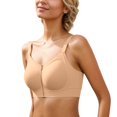 thumbnail image 1 of Brasier sin Varillas Mujer Sujetador de Cobertura Total con Soporte y Comodidad Superiores Durante Todo El Día, Sujetador Tipo Camiseta sin Aros, Ropa Interior sin Costuras para Busto Grande. Mediana, 1 of 4