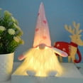 thumbnail image 1 of Xihbxyly Adornos de San Valentín, Muñeco de Punto Sin Rostro, Decoración de Gnomo Rodolfo, Luces Románticas para El Hogar, Ambiente Dulce para Dormitorio, Chimenea, Árbol de Navidad, Tamaño 27 X 16 X, 1 of 2