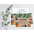 thumbnail image 3 of Inkdotpot 30 Kraft Books For Baby Shower Request Cards Bring A Book Instead Of A Card Jungle Animals Gender Neutral Baby Shower Invitations Inserts Games, 3 of 6