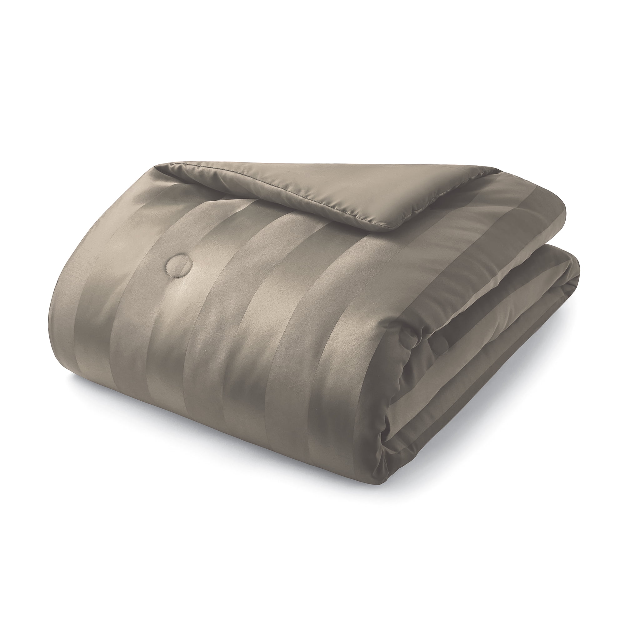 Mainstays 5-Piece Damask Stripe Comforter Set with Throw and Décor Pillow, Full/Queen
