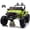 Vert, variante sur VOLTZ TOYS Jeep Monstre Relevable 24 V Voiture Électrique Classique 2 Places avec Télécommande, Siège en Cuir et Pneus EVA