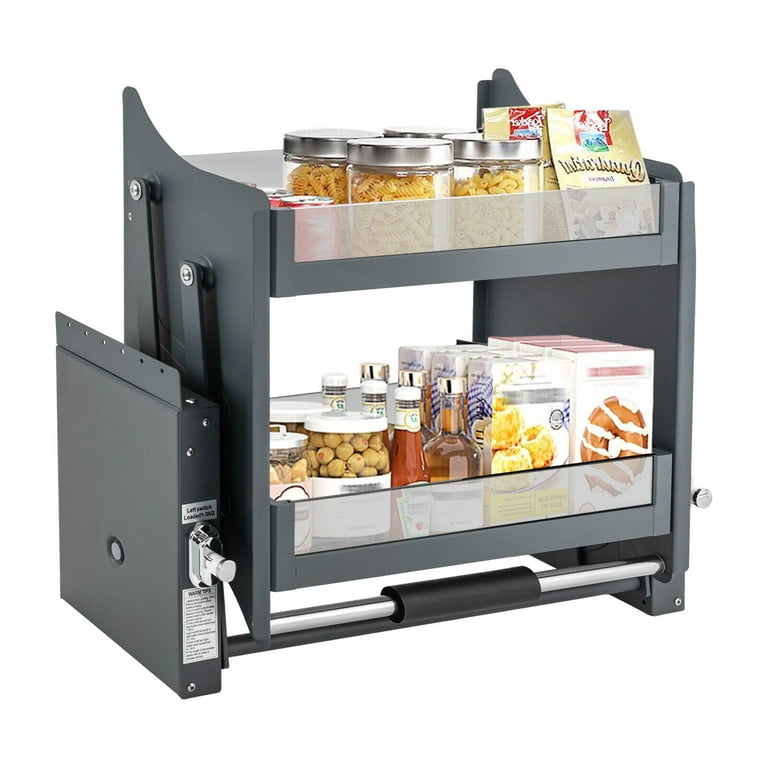 Pull Down Shelf Upper Kitchen Wall Cabinet Storage Organizer (24inch Cabinet)  