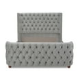 thumbnail image 5 of Brooklyn Queen Tufted Velvet Bed Opal Grey, 5 of 15