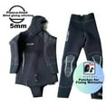 thumbnail image 6 of 5mm Fleece-Lined Neoprene 2-Piece Wetsuit - Front Zipper for Hunting, Fishing & Diving, 6 of 6