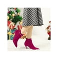 thumbnail image 6 of BLISSFUL STEP Women's Pointy Toe Zipper Stiletto Heeled Ankle Booties, 6 of 8