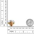 thumbnail image 3 of Gem Stone King 7.82 Ct Pear Shape Brown Tiger Eye Yellow Citrine 925 Sterling Silver Ring (Size 6), 3 of 5