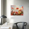 thumbnail image 3 of Creowell Colorful Flower Wall Art Floral Picture Canvas Posters Print Modern Abstract Artwork Framed For Living Room Bedroom Wall Painting Home Decor 20x16 in/16x12 in, 3 of 4