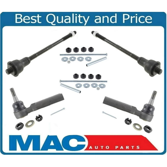 Inner Outer Tie Rods Sway Bar Links for Chevrolet Tahoe 00-06 4 Wheel Drive