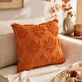 thumbnail image 6 of ShaoXinWan Fall Maple Leaf Throw Pillow Cover, Embossed Cushion Case with Beautifully Detailed Autumn Texture Accent, Fall Decor for Sofa Living Room, 6 of 7