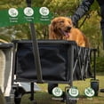 thumbnail image 2 of REDCAMP 50" L Extra Long Collapsible Beach Wagon, 300L Heavy Duty Folding Wagon Utility Beach Cart with Big All Terrain Wheels for Sand, Dog Wagon with Side Pocket for Camping Sports Shopping Pet, 2 of 8