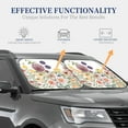 thumbnail image 3 of Kdxio Autumn Garden Print 2-Piece Sun Shade Front Windshield - Foldable Car Front Window Sunshades For Most Sedans Suv Truck, 3 of 6