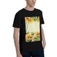thumbnail image 2 of Bingfone Sunflowers On A Yellow Background Men'S Loose Fit Short-Sleeve Pocket T-Shirt, 2 of 7