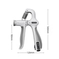 thumbnail image 3 of Reayehane Grip Strength Trainer Hand Grip Strengthener Adjustable Resistance 22 132Lbs (10 60Kg) Forearm Strengthener Perfect For Musicians And Hand Injury Recovery (White ), 3 of 4