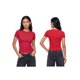 thumbnail image 2 of Camiseta de verano para mujer, estilo casual, corte ajustado, con estampado de lunares, cuello redondo y manga corta., 2 of 6