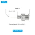thumbnail image 2 of 12 Pcs 25G 0.51 Inch Bent Blunt Tip Dispensing Needle with Lure Lock for Refilling Liquid Adhesives, 2 of 6