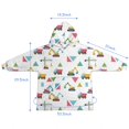thumbnail image 7 of Cartoon Construction Vehicles Triangles Blanket Hoodies for Kids 6-13YR Oversize Wearable Blanket Hoodies for Boys Girls Teens, 7 of 7