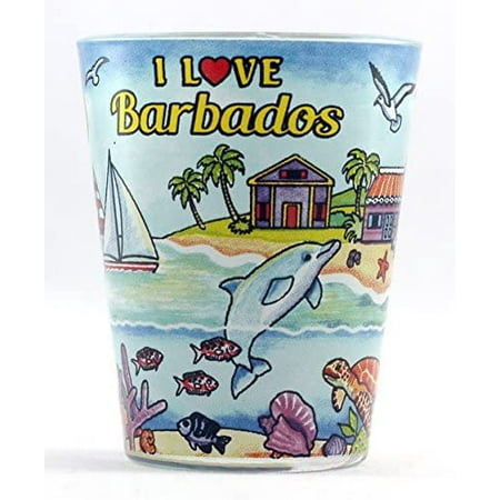 

Barbados I Love Barbados All-Around shot glass agc