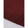 thumbnail image 6 of Rugsotic Carpets Eco-Friendly Woven Hand Woven Kilim Flat Weave Burgundy Solid Area Rug, 6'x6' Square, Antimicrobial, 6 of 7