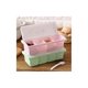 thumbnail image 4 of Tarro de especias Caja de almacenamiento de condimentos de cocina con 4 compartimentos para café y especias Sal y pimienta 21 9,5 5,8 cm Verde 1 pieza, 4 of 5