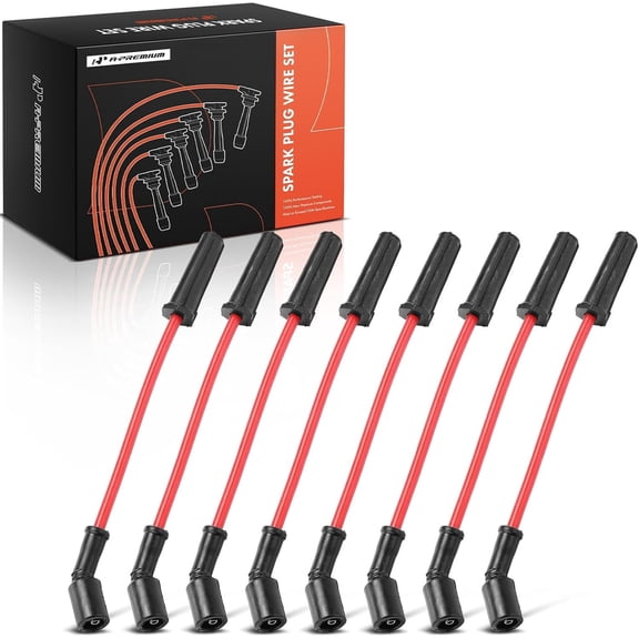 A-Premium Ignition Spark Plug Wires Set of 8 Compatible with Chevrolet Camaro 1998-2002 Corvette 1997-2004 & Pontiac Firebird 1998-2002 5.7L