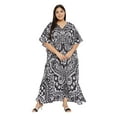 thumbnail image 2 of Gypsie Blu Women Long Kaftan Plus Size Casual Ladies Printed Maxi Dress Online, 2 of 7