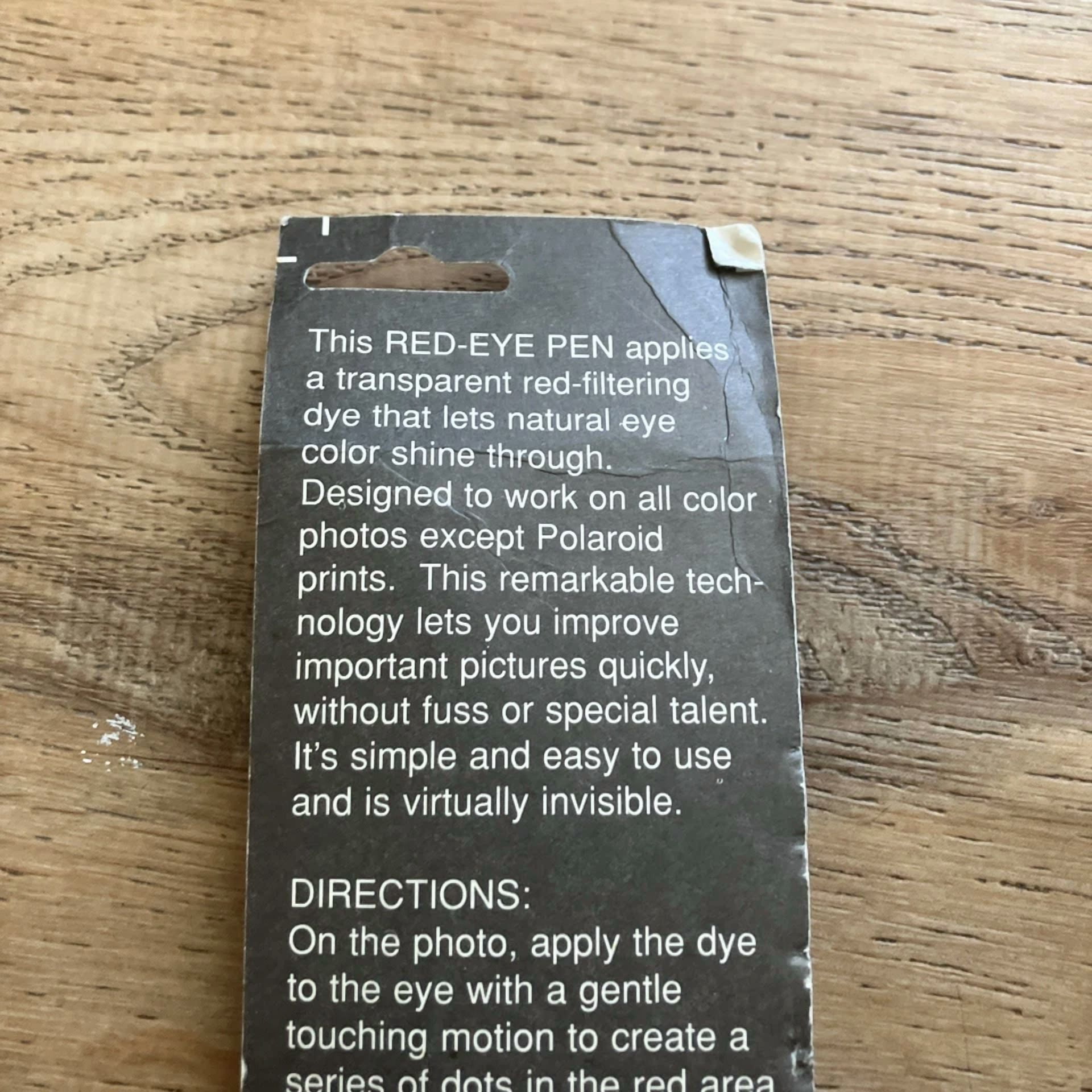 BUTTERFLY- Quantaray Red Eye Correction Pen New