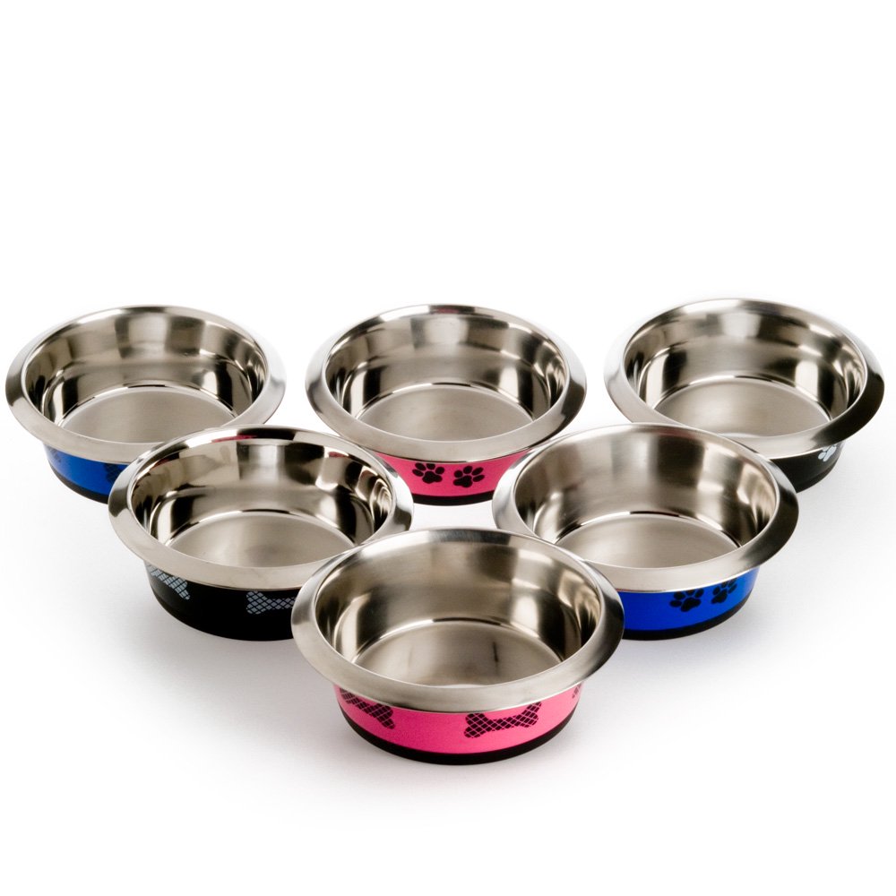 Pet Zone Stainless Steel Large Pet Feeding Bowl for Dogs and Cats