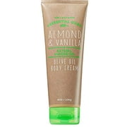 Bath and Body Works Almond Vanilla Body Cream 8 Ounce Tan and Green Tube