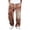 Khaki, variant on XFeng Men Pleated Wide Leg Dress Pants Casual Loose Trousers