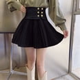 thumbnail image 6 of PIKADINGNIS Korean Fashion High Waist Skirts Ladies Spring Black White Pleated Skirt Women Streetwear All-Match Mini Skirts, 6 of 6